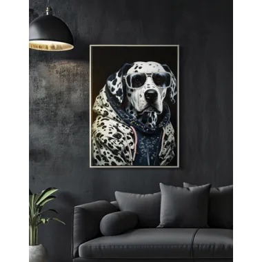 MALOWANY OBRAZ NA PŁÓTNIE LAKIEROWANY W RAMIE 53X3X73 cm